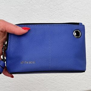 Alf The Label Pebbled Leather Cobalt Blue Petite Pouch EXCELLENT COND (Like-New)